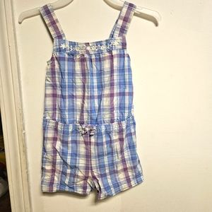 Adorable Blue White and Purple Sz 4t Romper The Children's Place